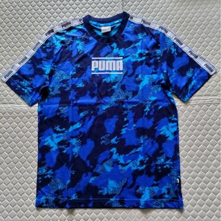 プーマ(PUMA)のPUMA　プーマ　半袖　Ｔシャツ　ブルー迷彩(ウェア)