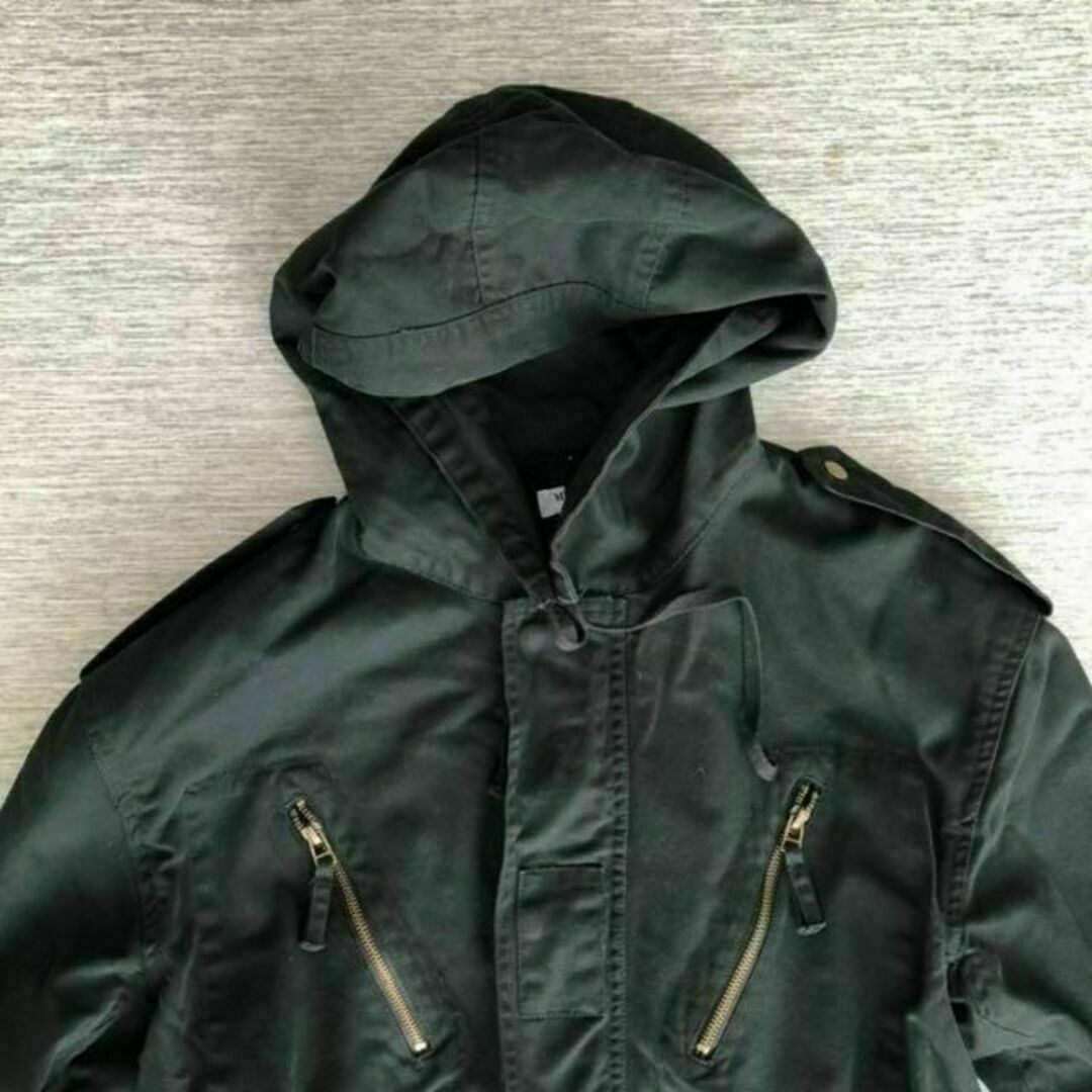 Mitsumine(ミツミネ)のMITSUMINEミツミネモッズコート　ブラック　ミリタリージャケット メンズのジャケット/アウター(モッズコート)の商品写真