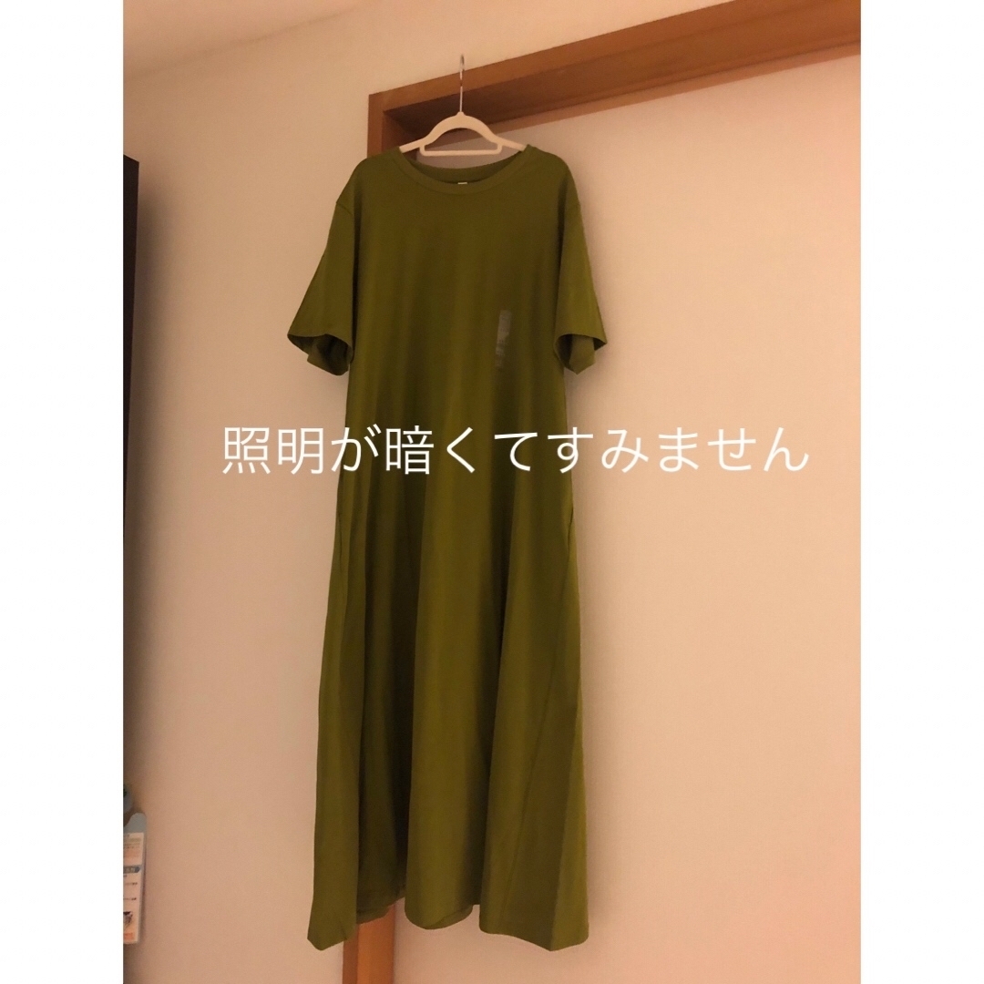 UNIQLO(ユニクロ)の【送料込】ユニクロ　エアリズムコットンワンピース　XXL レディースのワンピース(ロングワンピース/マキシワンピース)の商品写真