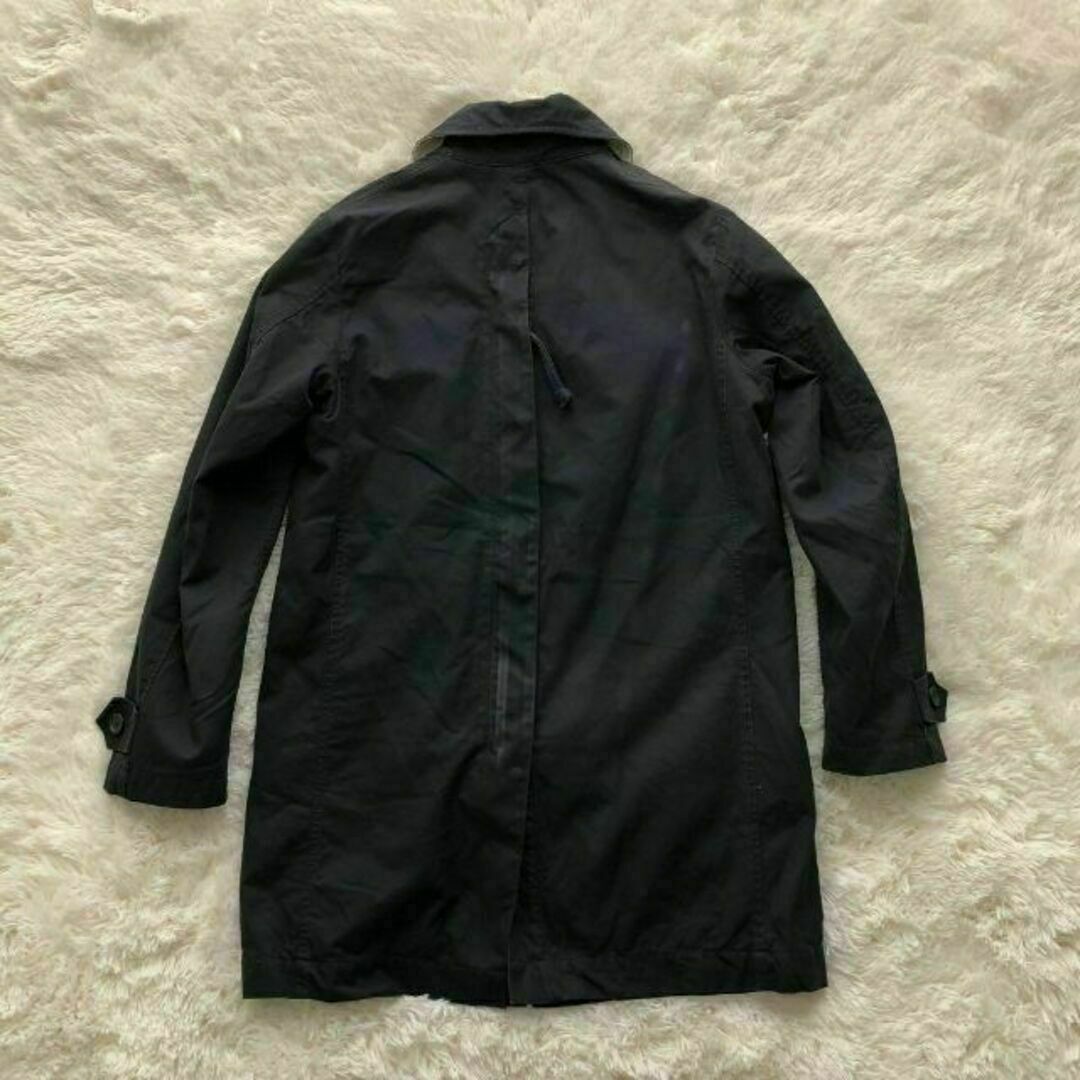 KATO`(カトー)のKATO TEAMKIT　コットンコート　ネイビー　背面ジップ　カトー メンズのジャケット/アウター(ステンカラーコート)の商品写真