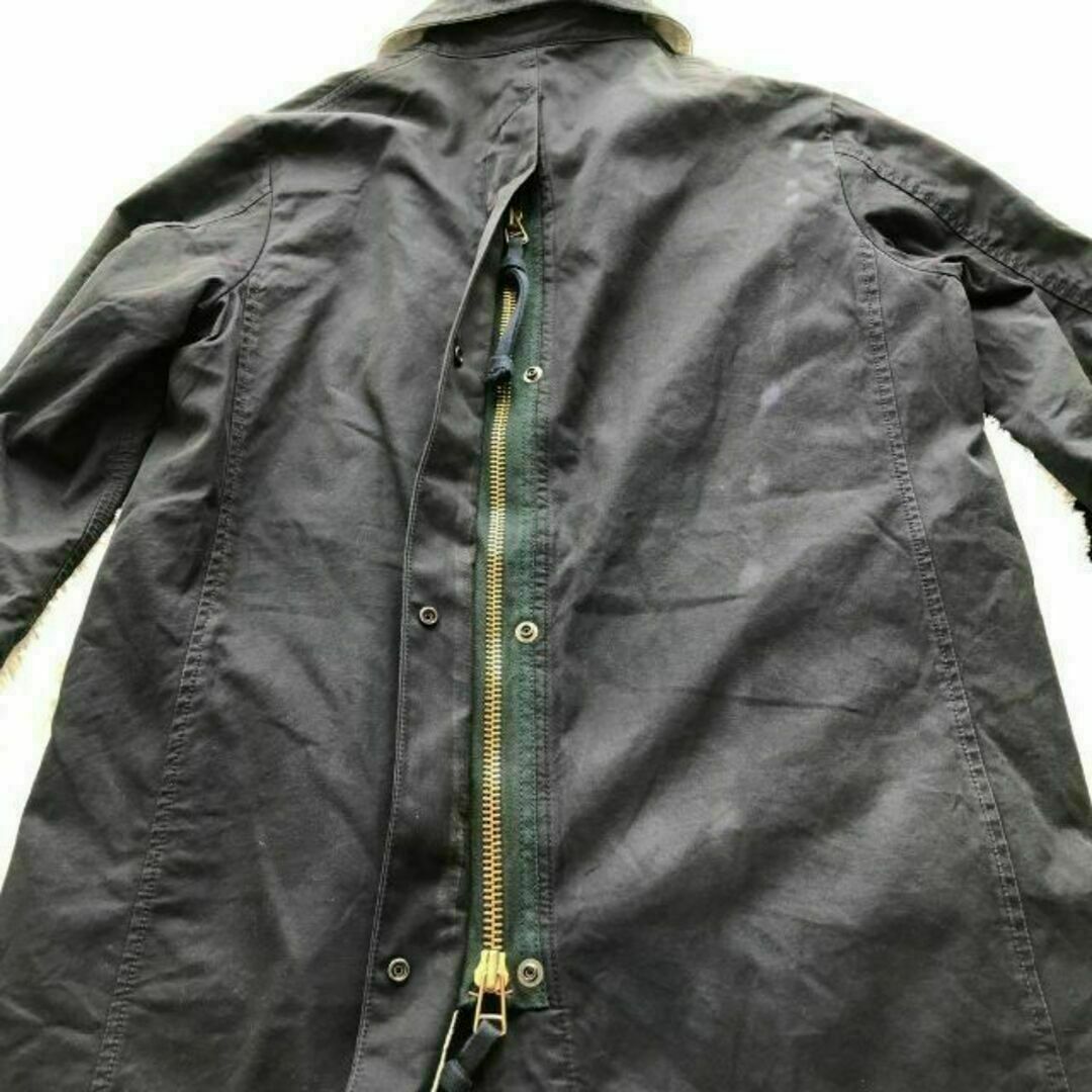 KATO`(カトー)のKATO TEAMKIT　コットンコート　ネイビー　背面ジップ　カトー メンズのジャケット/アウター(ステンカラーコート)の商品写真