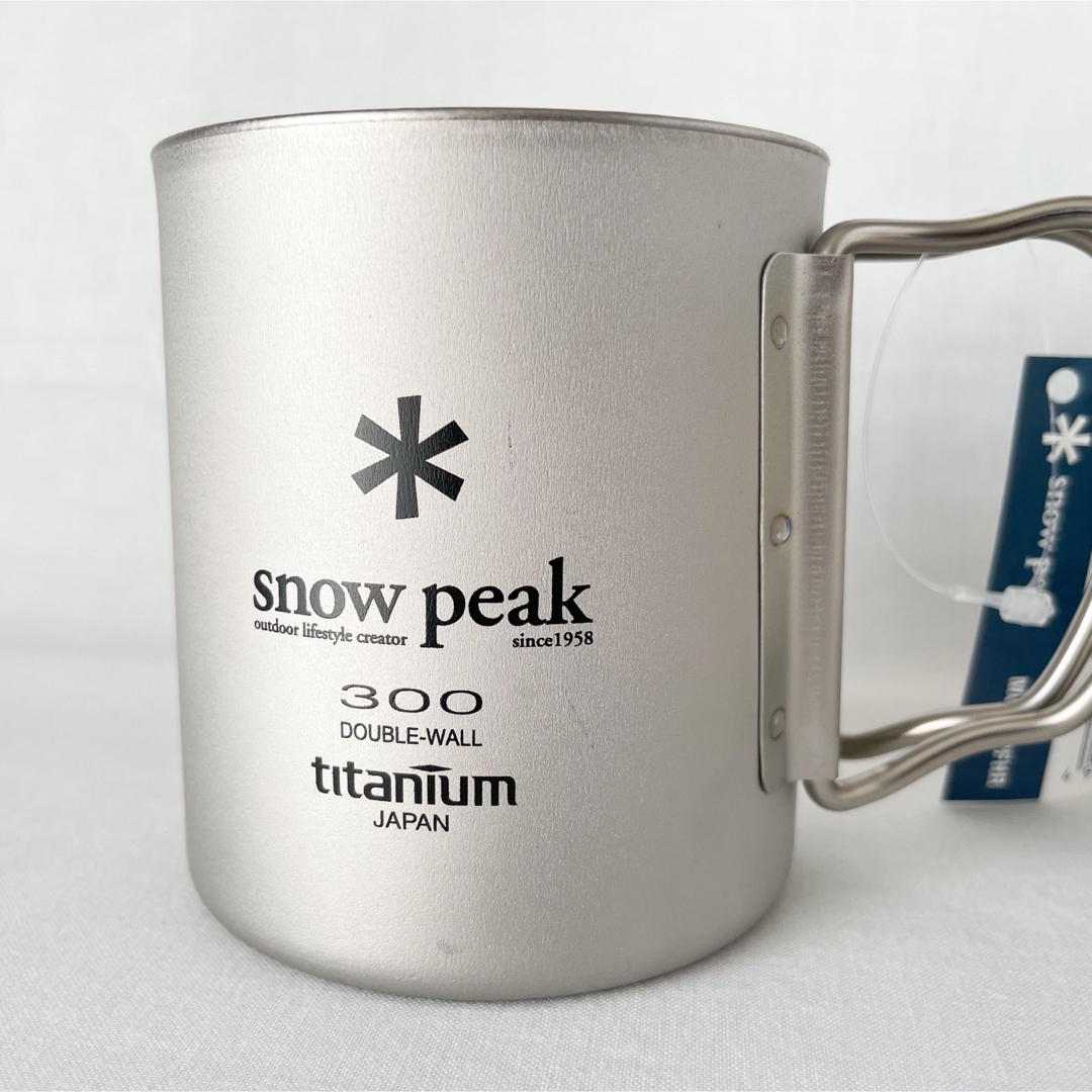 Snow Peak(スノーピーク)の新品未使用◆2個セット◆スノーピークチタンダブルマ300フォールディングハンドル スポーツ/アウトドアのアウトドア(食器)の商品写真