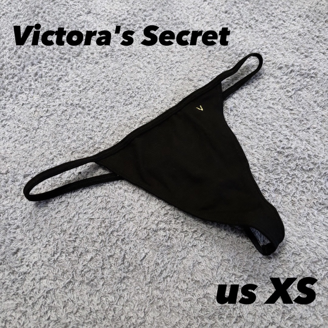 Victoria's Secret(ヴィクトリアズシークレット)のVictora's Secretヴィクトリアシークレット ショーツ Tバック 黒 レディースの下着/アンダーウェア(ショーツ)の商品写真