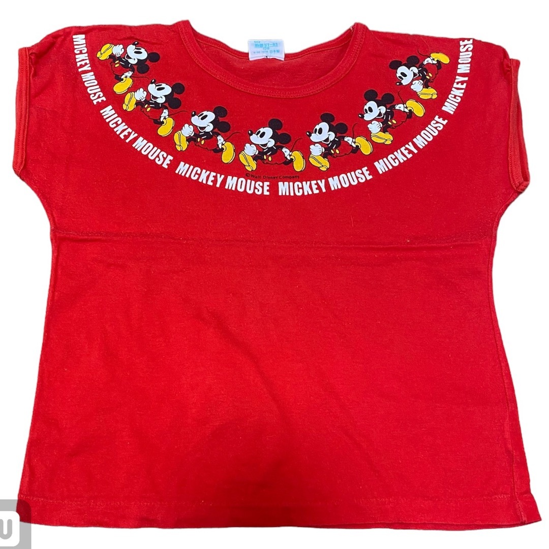 Disney(ディズニー)のヴィンテージ　Disney ミッキー　tシャツ セット キッズ/ベビー/マタニティのキッズ服女の子用(90cm~)(Tシャツ/カットソー)の商品写真