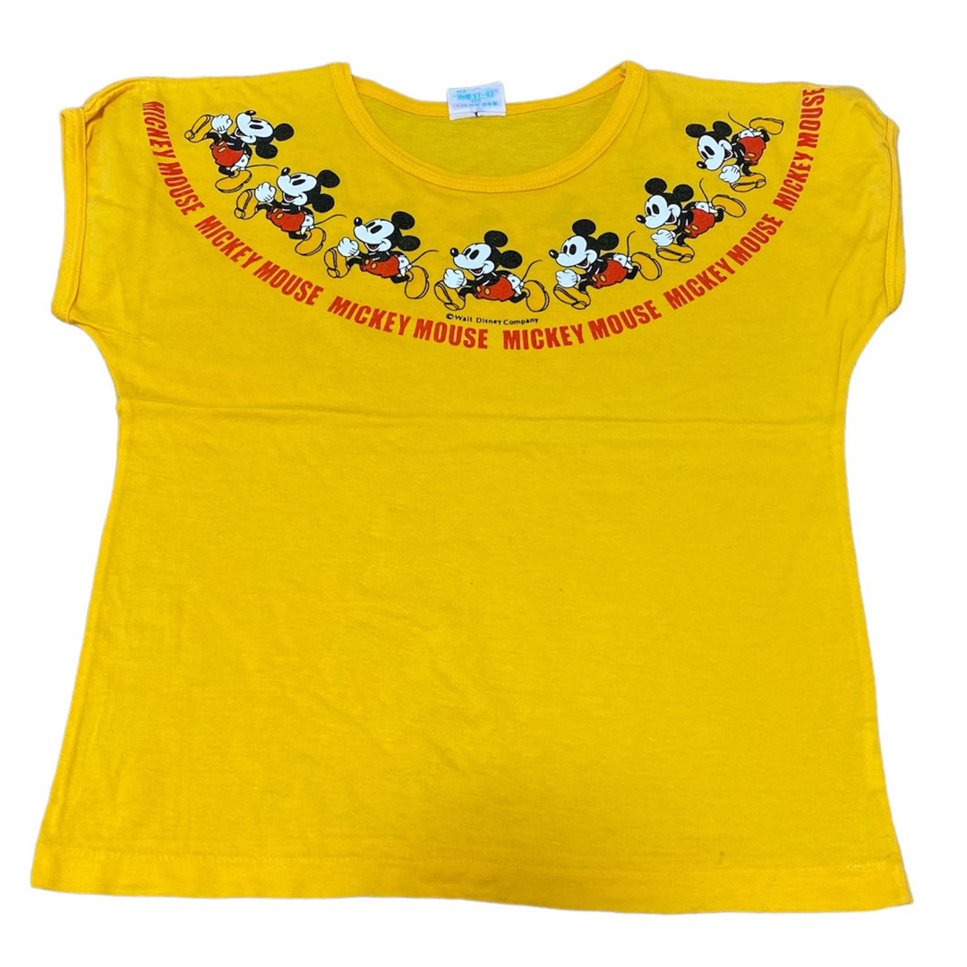 Disney(ディズニー)のヴィンテージ　Disney ミッキー　tシャツ セット キッズ/ベビー/マタニティのキッズ服女の子用(90cm~)(Tシャツ/カットソー)の商品写真