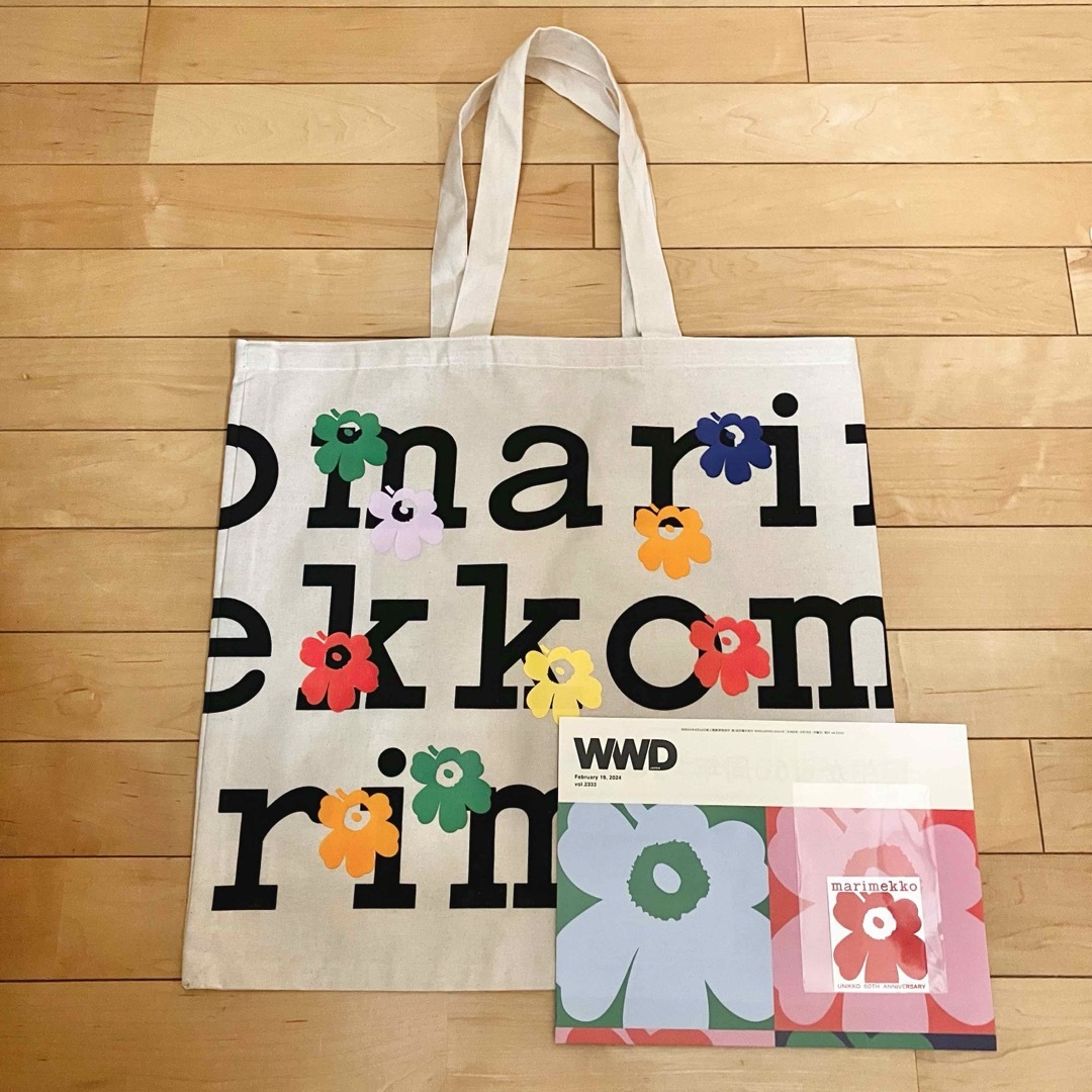 marimekko(マリメッコ)の【新品未使用】　マリメッコ  松屋銀座　ウニッコ　ノベルティ　トートバッグ レディースのバッグ(トートバッグ)の商品写真