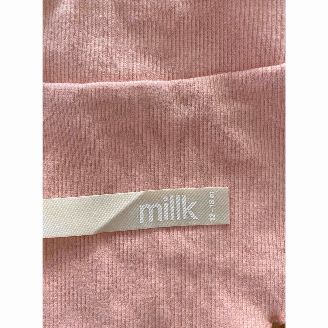 Caramel baby&child (キャラメルベビー&チャイルド)の【タグ付き】millk / ピンクメロウキャミセットアップ 12-18m キッズ/ベビー/マタニティのキッズ服女の子用(90cm~)(Tシャツ/カットソー)の商品写真