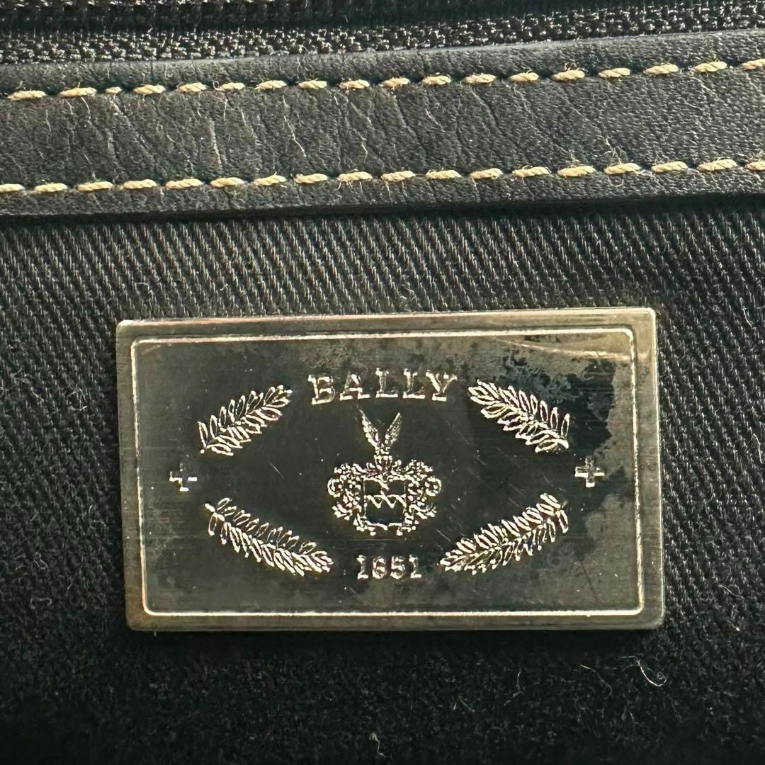 Bally(バリー)の◆美品◆BALLY バリー ハンドバッグ 総柄ロゴ  レザー✖️キャンパス  レディースのバッグ(ハンドバッグ)の商品写真