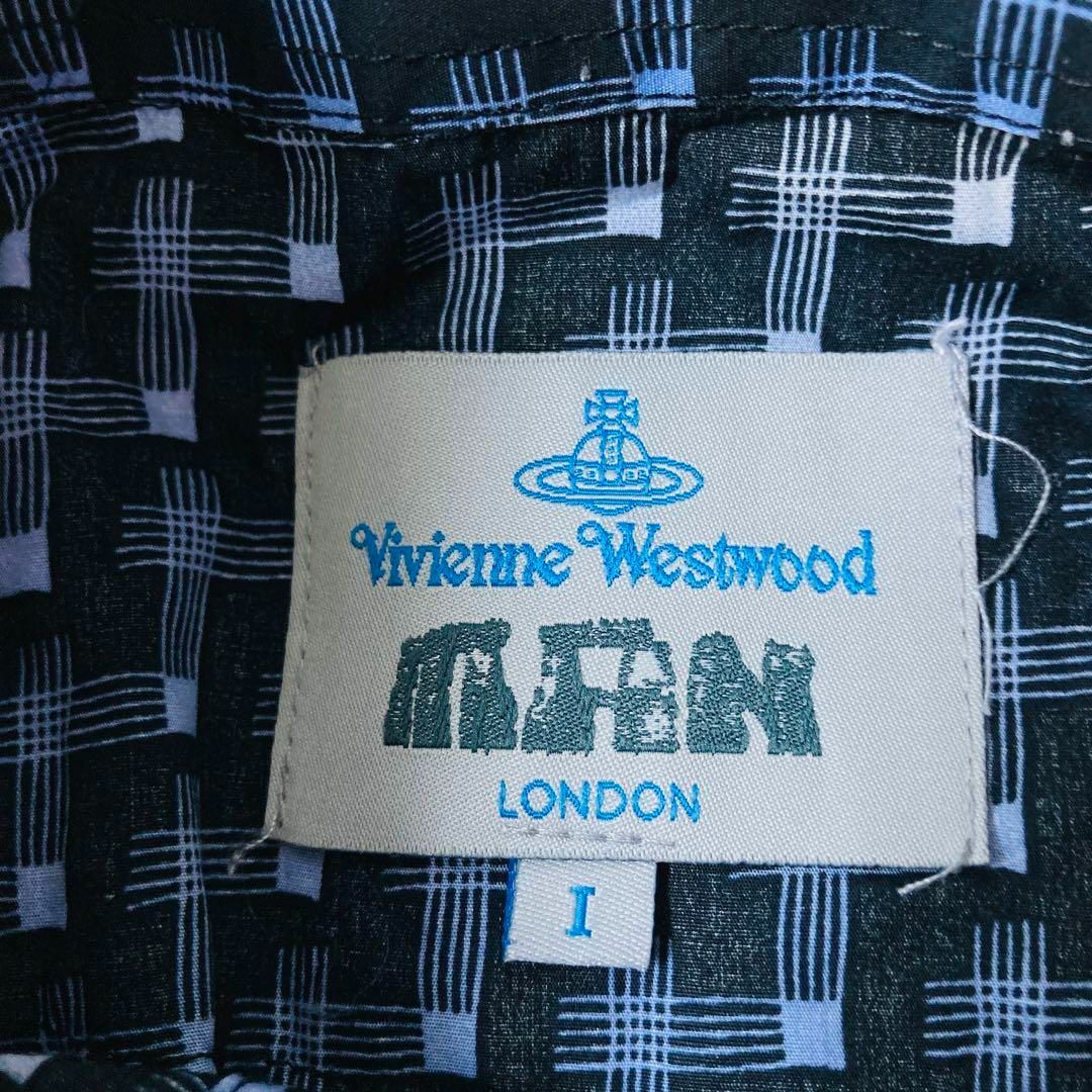 Vivienne Westwood(ヴィヴィアンウエストウッド)のVivienne West Wood Man オーブ刺繍ロゴ チェックシャツ メンズのトップス(シャツ)の商品写真