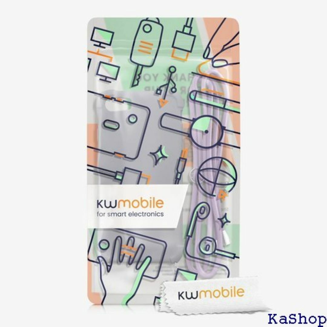 kwmobile スマホショルダー 対応: Apple P ル クラウド 384 スマホ/家電/カメラのスマホ/家電/カメラ その他(その他)の商品写真