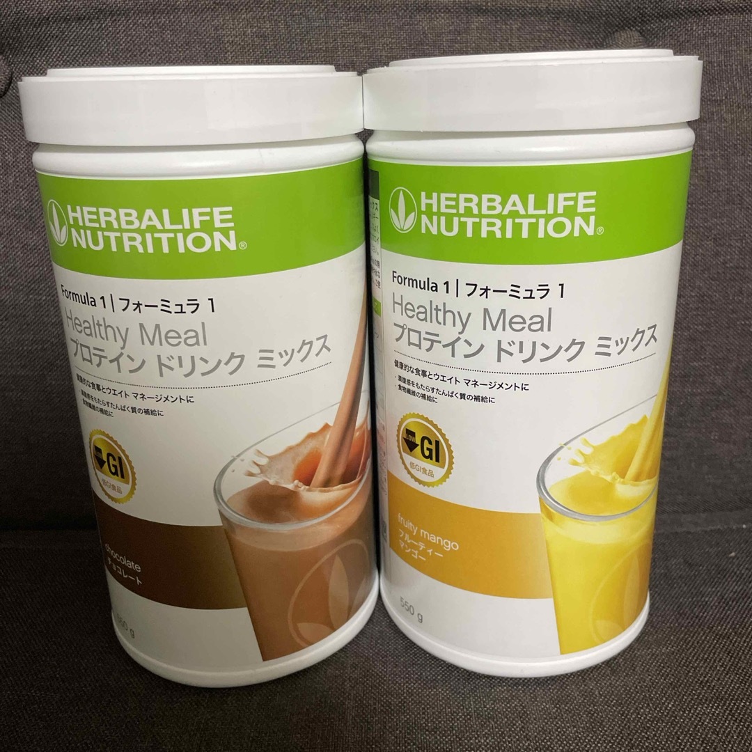 ハーバライフ フォーミュラ1 プロテイン チョコレート フルーティーマンゴー 食品/飲料/酒の健康食品(プロテイン)の商品写真