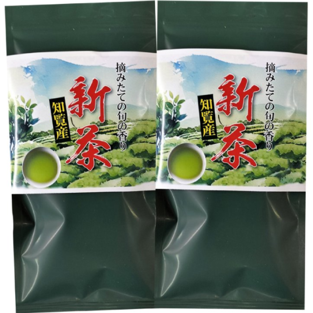 新茶 2024年産 鹿児島 知覧産 深蒸し[はしり新茶] 100g 2袋セット 食品/飲料/酒の飲料(茶)の商品写真