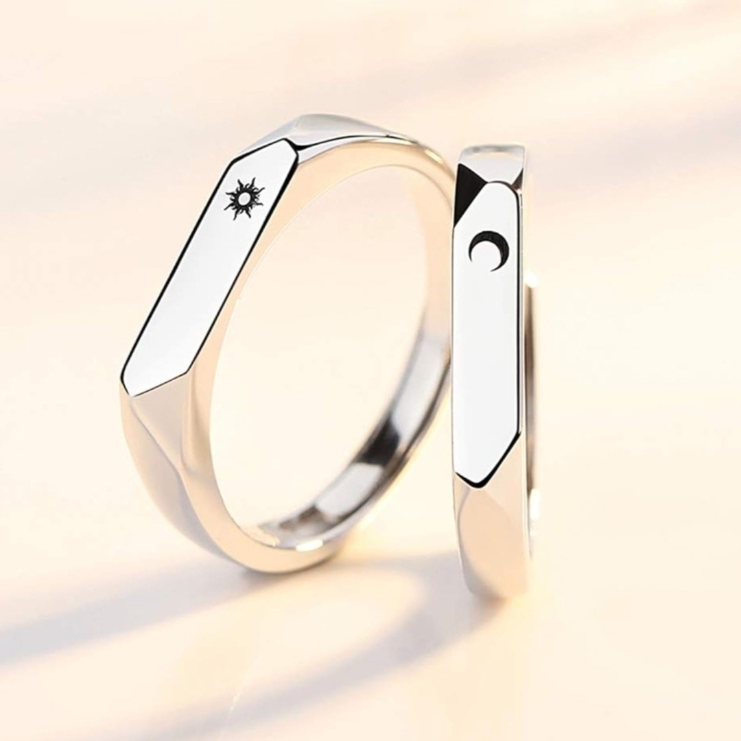 X997  ペアリング 結婚指輪 シルバー レディース  メンズ カップル レディースのアクセサリー(リング(指輪))の商品写真