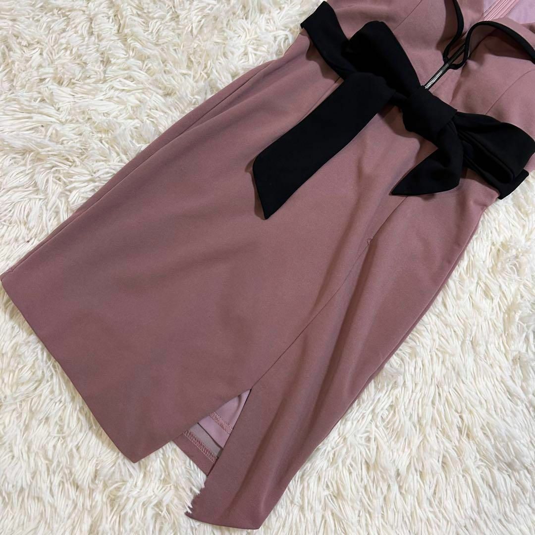 dazzy store(デイジーストア)のデイジーストア ドレス ワンピース フリル ノースリーブ ピンク S レディースのフォーマル/ドレス(ナイトドレス)の商品写真