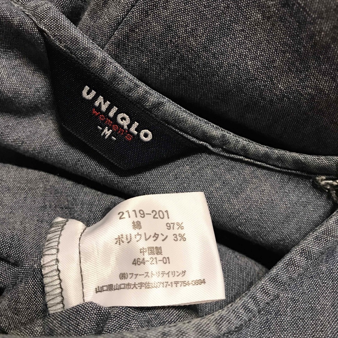 UNIQLO(ユニクロ)のUNIQLOユニクロ☆デニム風ロングワンピース☆ レディースのワンピース(ロングワンピース/マキシワンピース)の商品写真