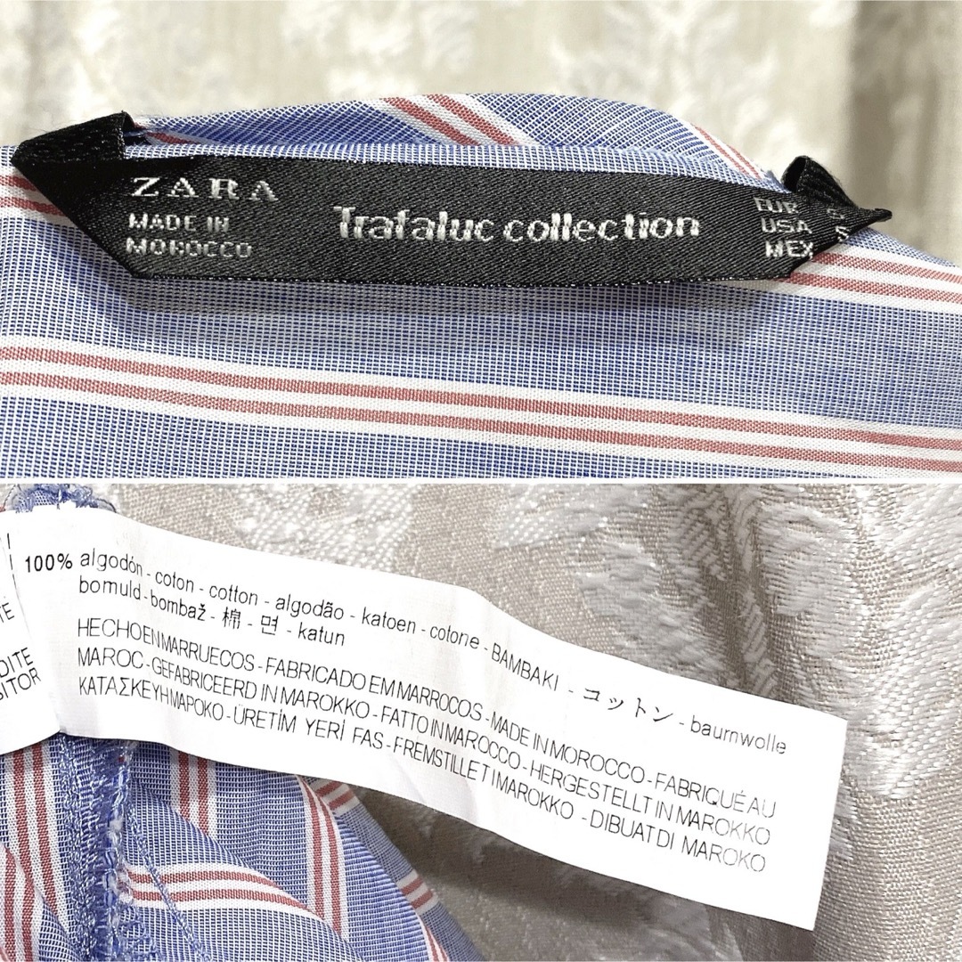 ZARA(ザラ)のZARA ザラ 青×赤・白 ストライプ チュニック レディースのトップス(チュニック)の商品写真