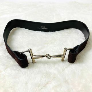 グッチ(Gucci)のGUCCI ホースビット金具 スウェード ウエストベルト(ベルト)