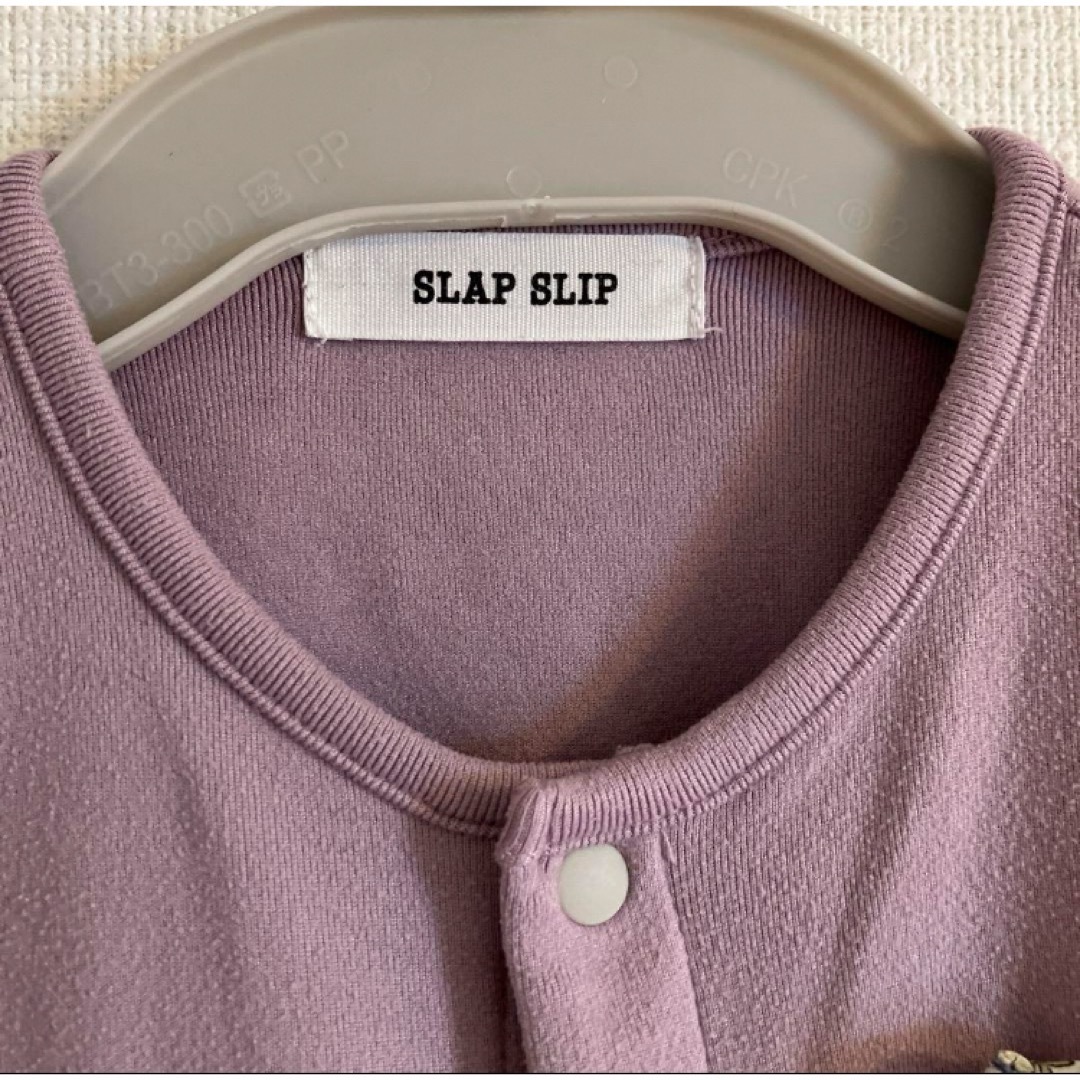 SLAP SLIP(スラップスリップ)のSLAP SLIP カバーオール　ロンパース　70 BeBe 女の子　春　秋　冬 キッズ/ベビー/マタニティのベビー服(~85cm)(ロンパース)の商品写真