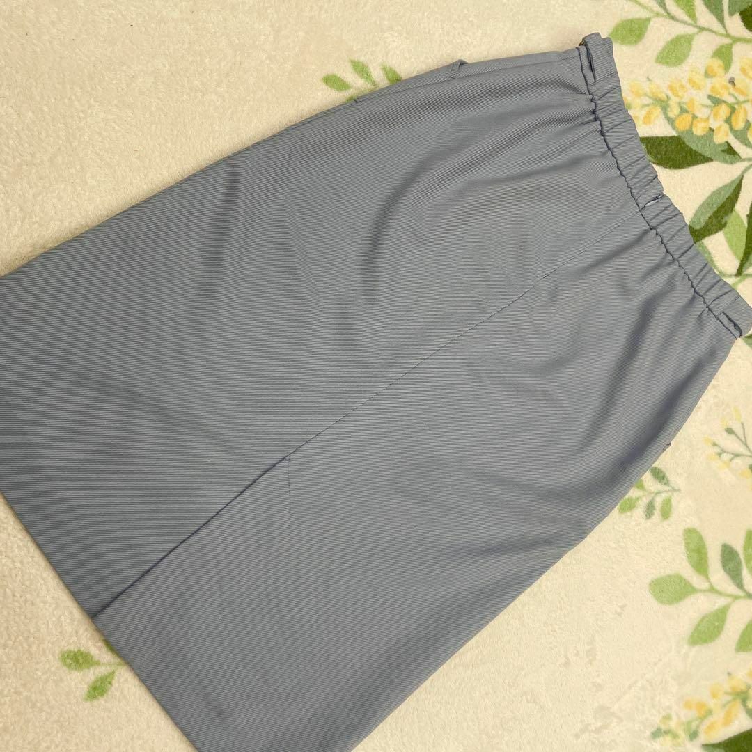 UNITED ARROWS green label relaxing(ユナイテッドアローズグリーンレーベルリラクシング)のグリーンレーベルリラクシング ブルー タイト スカート 38 M くすみブルー レディースのスカート(ロングスカート)の商品写真