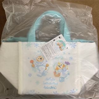 新品　ディズニー　ダッフィー　ホワイトウィンタータイムワンダーズ　トートバッグ