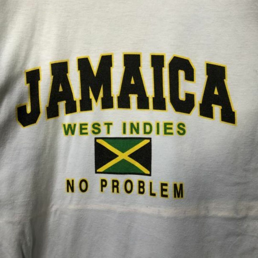 JAMAICA 国旗 USA輸入 リンガー オーバー Tシャツ メンズのトップス(Tシャツ/カットソー(半袖/袖なし))の商品写真