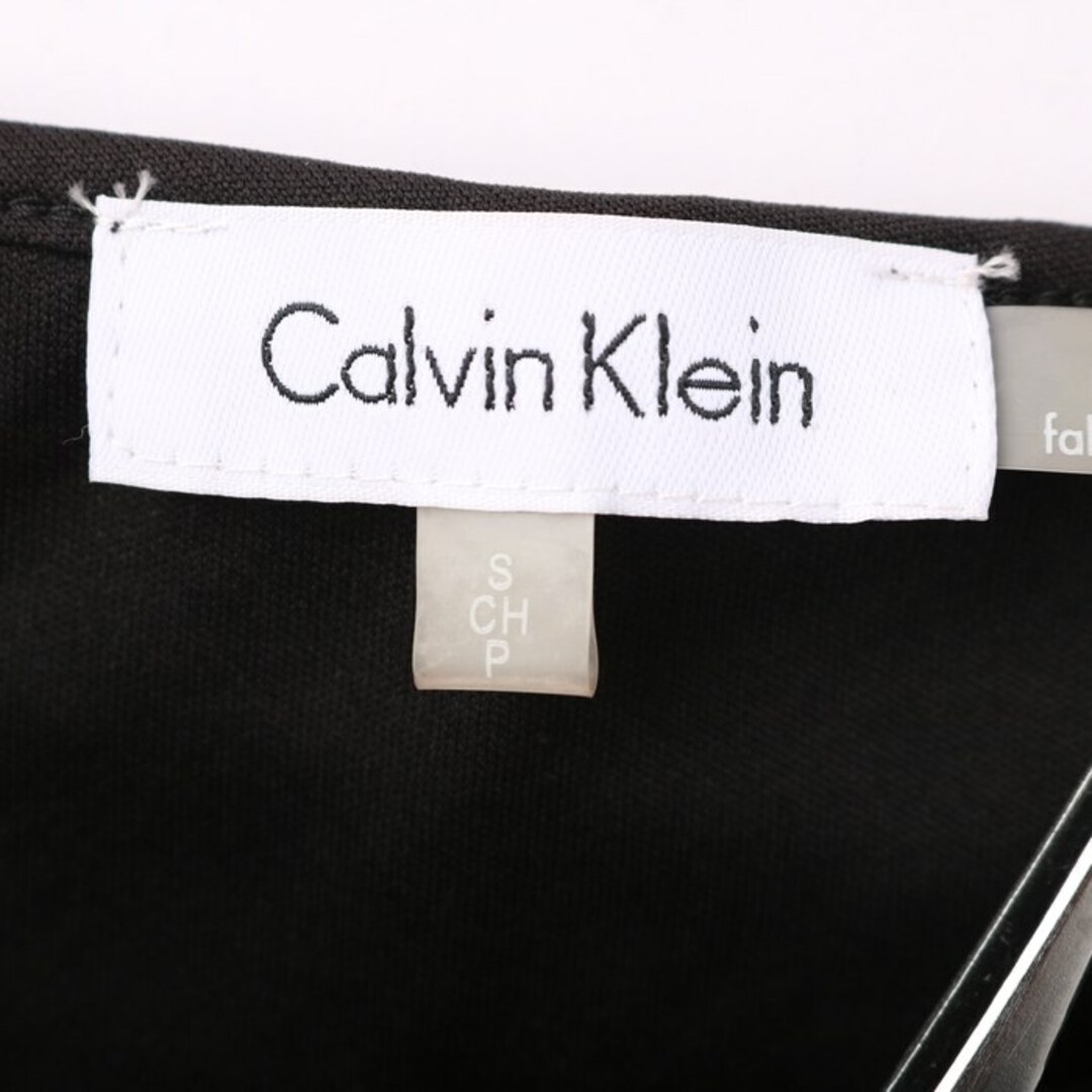 カルバンクライン 半袖Ｔシャツ トップス カットソー レース レディース Sサイズ ブラック Calvin klein レディースのトップス(Tシャツ(半袖/袖なし))の商品写真