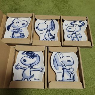 SNOOPY - スヌーピー 花姫皿 【5枚】セット お皿 ラストワン