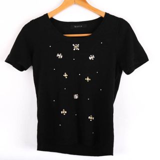 ケティ(ketty)のケティ 半袖Ｔシャツ トップス ウール混 レディース Mサイズ ブラック KETTY(Tシャツ(半袖/袖なし))