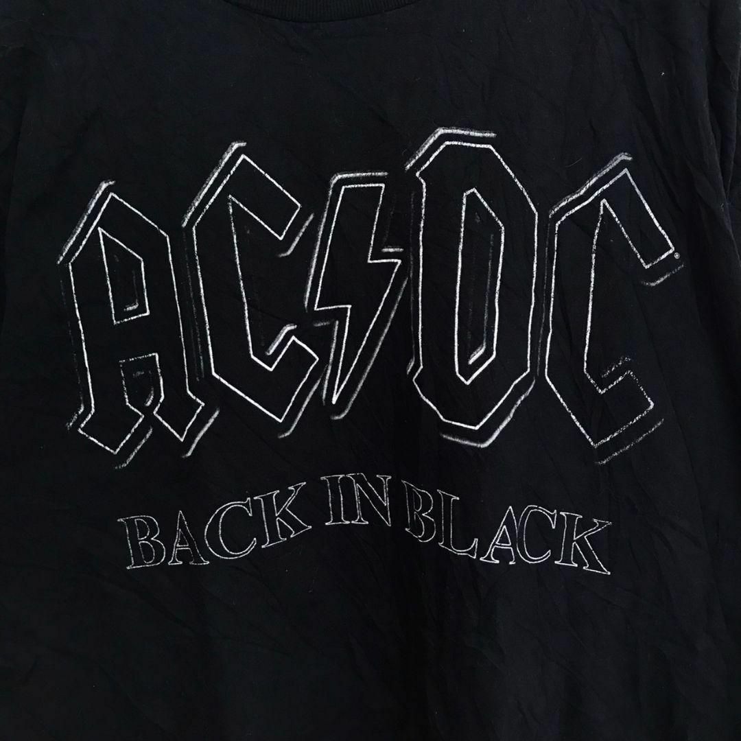 MUSIC TEE(ミュージックティー)の【k4439】USA古着ACDCバンドミュージックロック半袖Tシャツビンテージ メンズのトップス(Tシャツ/カットソー(半袖/袖なし))の商品写真