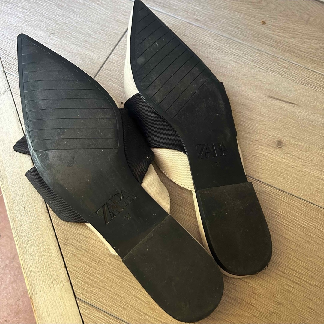 ZARA(ザラ)の美品　ZARA ザラ　レディース　サンダル　24cm リボン レディースの靴/シューズ(ハイヒール/パンプス)の商品写真