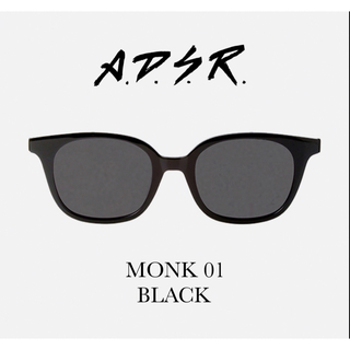 エーディーエスアール(A.D.S.R.)のA.D.S.R MONK 01 BLACK ケース付き(サングラス/メガネ)