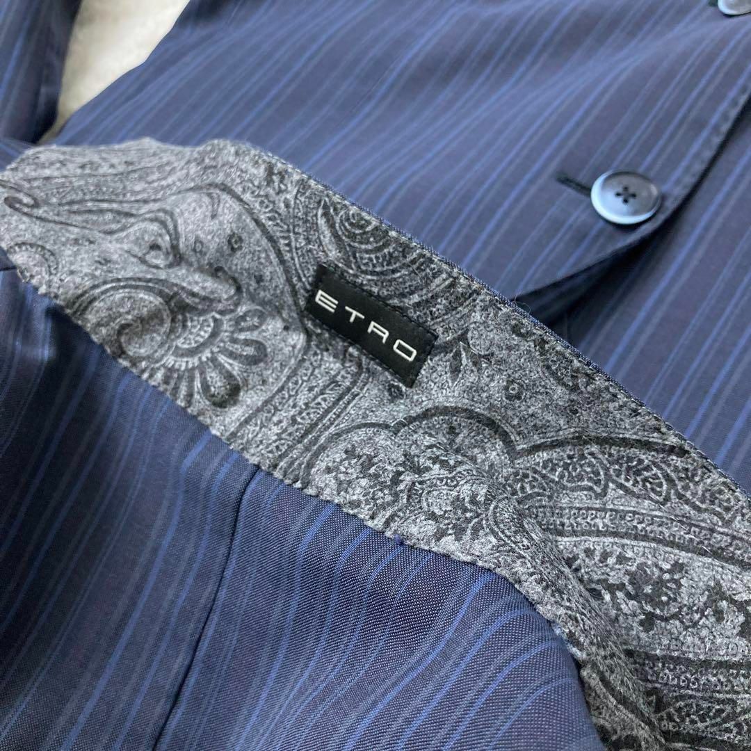 ETRO(エトロ)のETRO シルク裏地 ペイズリー柄 ストライプ メンズスーツ セットアップ メンズのスーツ(セットアップ)の商品写真