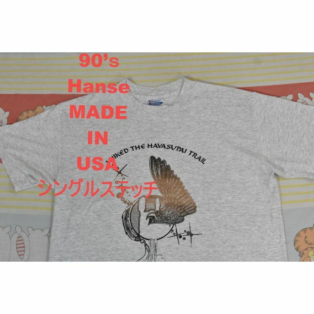 Hanes(ヘインズ)のヘインズ 90’ｓ Tシャツ t14447 USA製 シングルステッチビンテージ メンズのトップス(Tシャツ/カットソー(半袖/袖なし))の商品写真