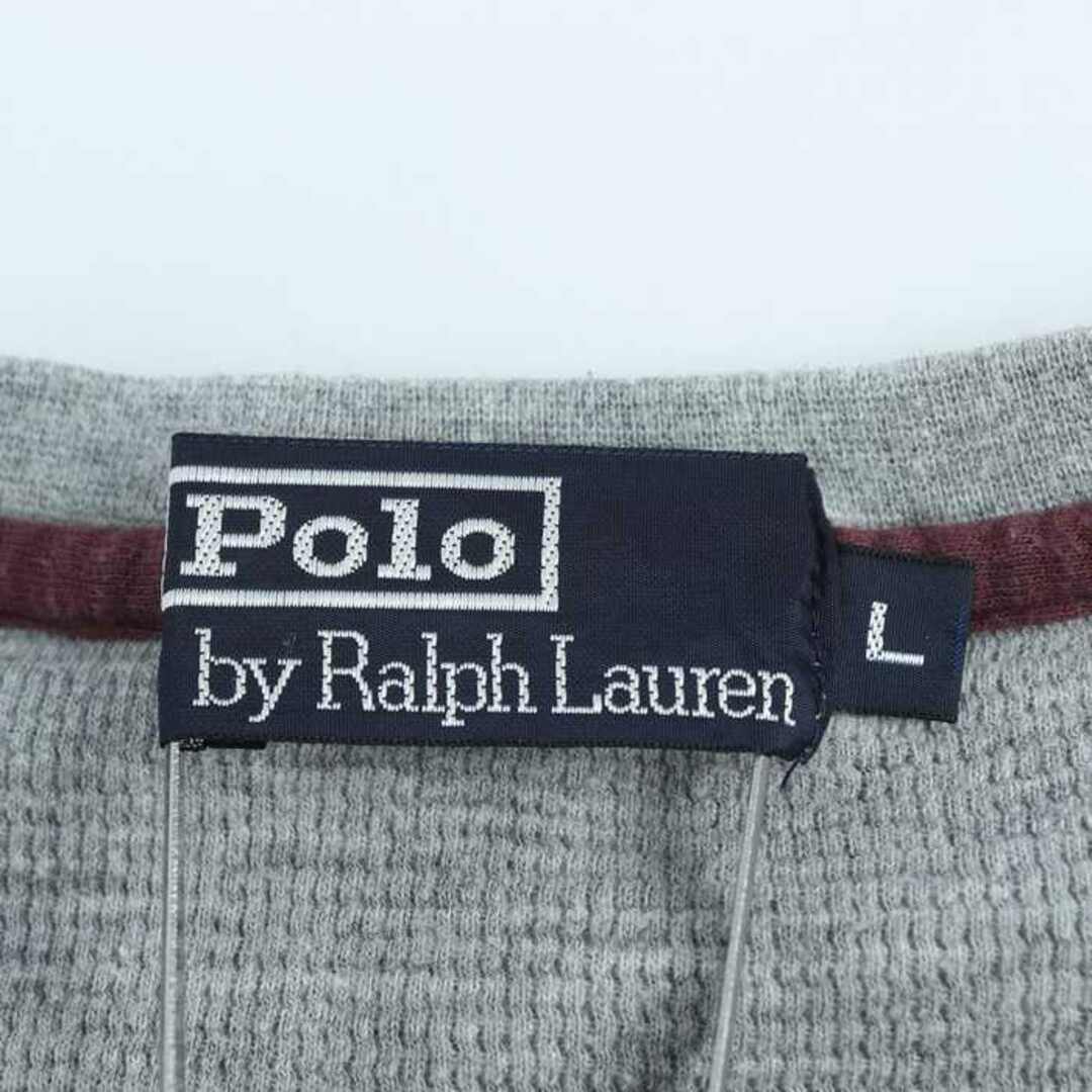 ポロバイラルフローレン 長袖Ｔシャツ トップス カットソー メンズ Lサイズ グレー Polo by Ralph Lauren メンズのトップス(Tシャツ/カットソー(七分/長袖))の商品写真