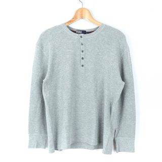 ポロバイラルフローレン 長袖Ｔシャツ トップス カットソー メンズ Lサイズ グレー Polo by Ralph Lauren(Tシャツ/カットソー(七分/長袖))