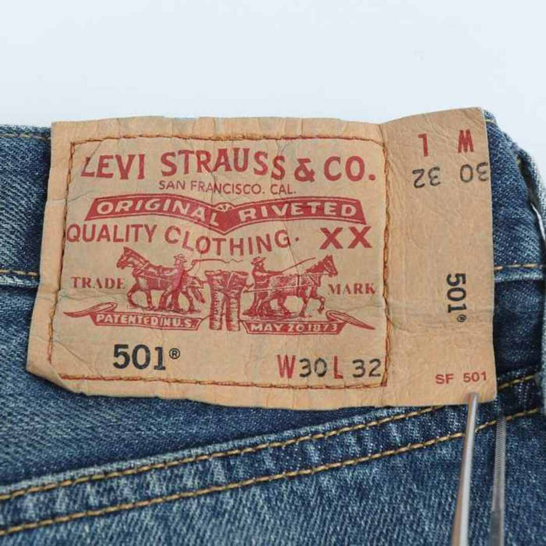 リーバイストラウスシグネチャー デニムパンツ ボトムス ジーンズ ストレート 501 メンズ 30サイズ ブルー LEVI STRAUSS Signature メンズのトップス(ジャージ)の商品写真