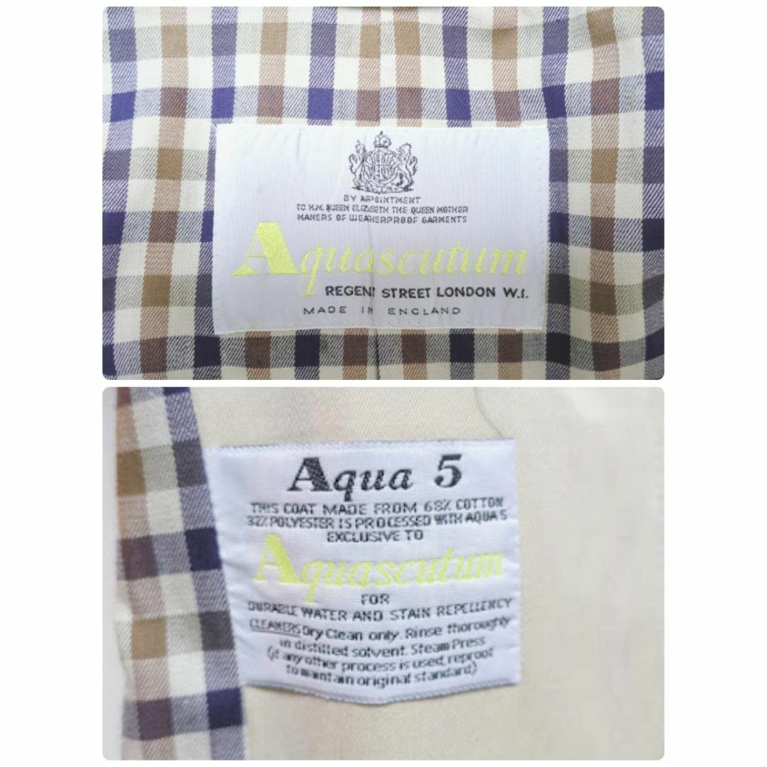 AQUA SCUTUM(アクアスキュータム)のMC069/Aquascutum コート アウター 無地 イングランド製 ロング レディースのジャケット/アウター(ロングコート)の商品写真