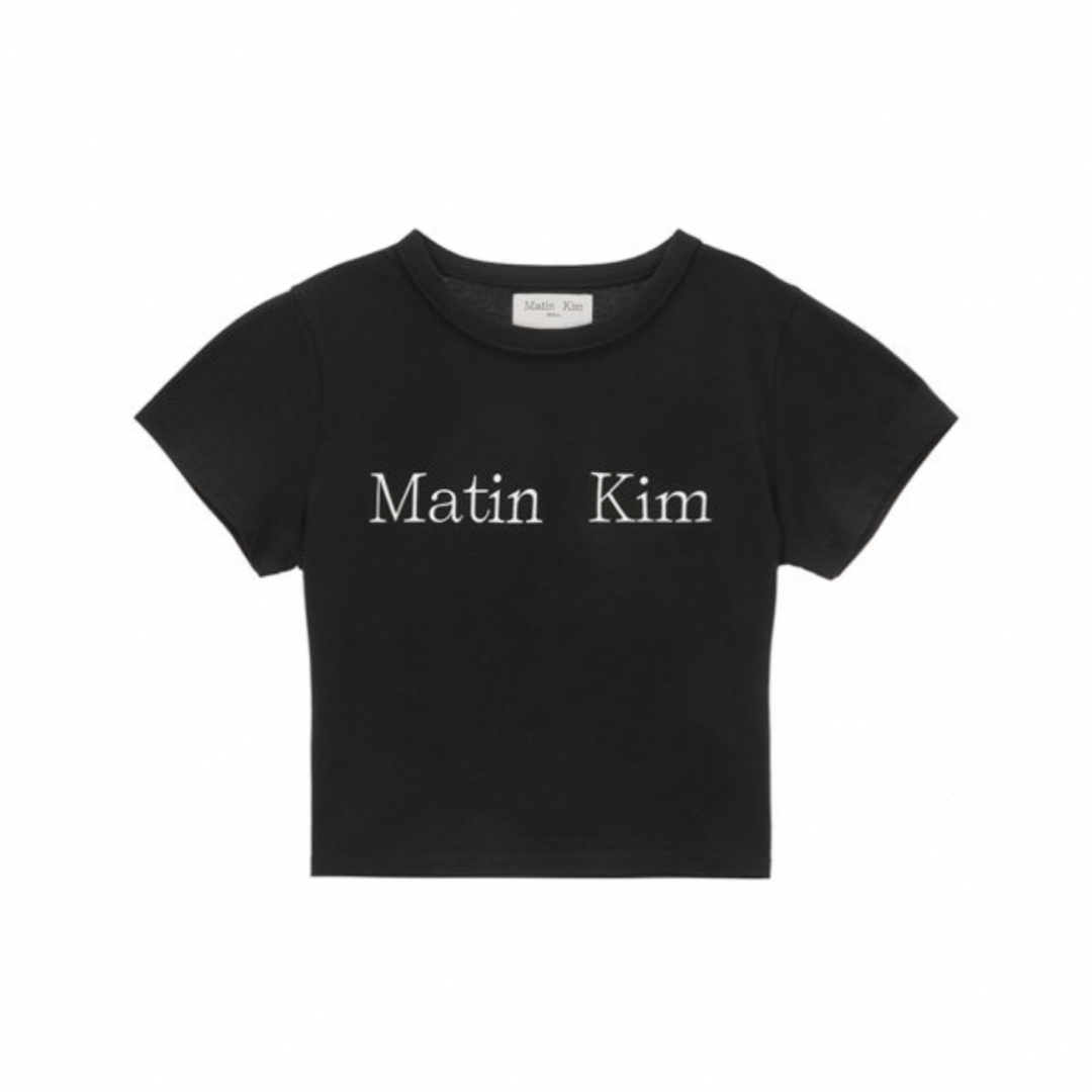 Matin Kim マーティンキム黒　Tシャツ レディースのトップス(Tシャツ(半袖/袖なし))の商品写真