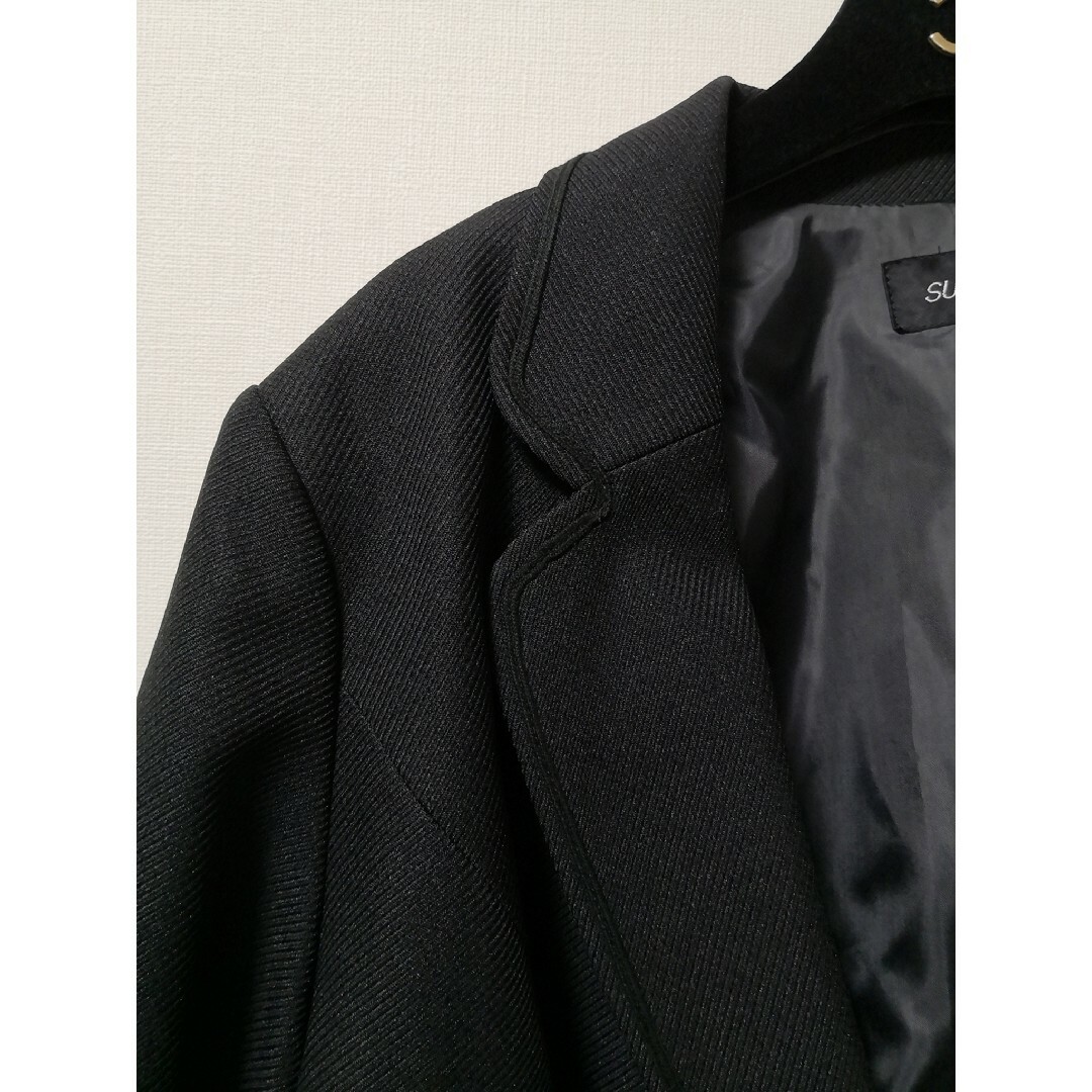 【新品タグ付】テーラードジャケット フォーマルジャケット  ブラック レディースのジャケット/アウター(テーラードジャケット)の商品写真