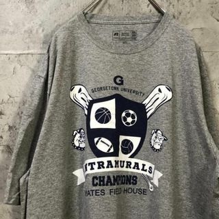 INTRAMURALS ブルドッグ USA輸入 オーバー Tシャツ(Tシャツ/カットソー(半袖/袖なし))