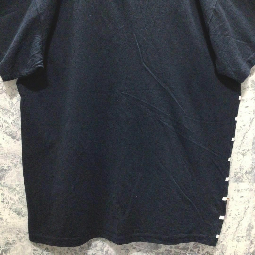 T45 フランスパリエッフェル塔刺繍ロゴボーダー半袖Tシャツカットソー一点物古着 メンズのトップス(Tシャツ/カットソー(半袖/袖なし))の商品写真