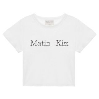 Matin Kim マーティンキム白　Tシャツ(Tシャツ/カットソー(半袖/袖なし))