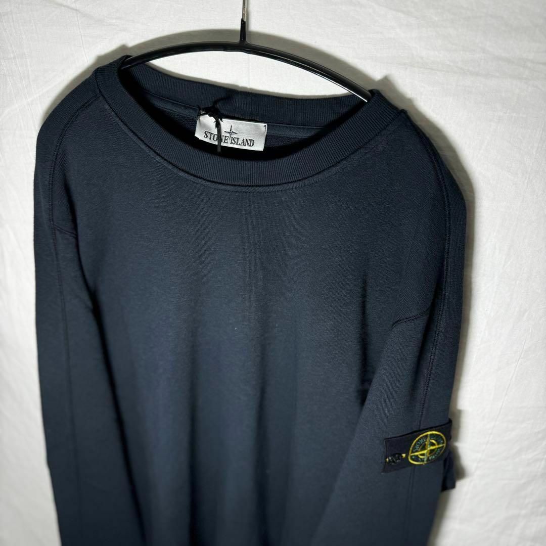 STONE ISLAND(ストーンアイランド)のストーンアイランド クルーネック スウェット ネイビー XXLサイズ 66060 メンズのトップス(スウェット)の商品写真