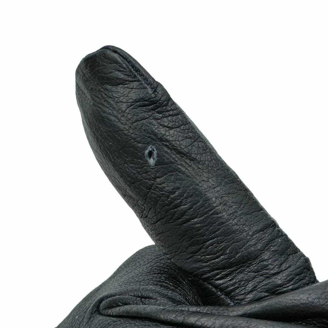 Hermes(エルメス)のエルメス レザーグローブ 手袋 カデナデザイン 鍵付き ブラック 6 1/2 レディースのファッション小物(手袋)の商品写真