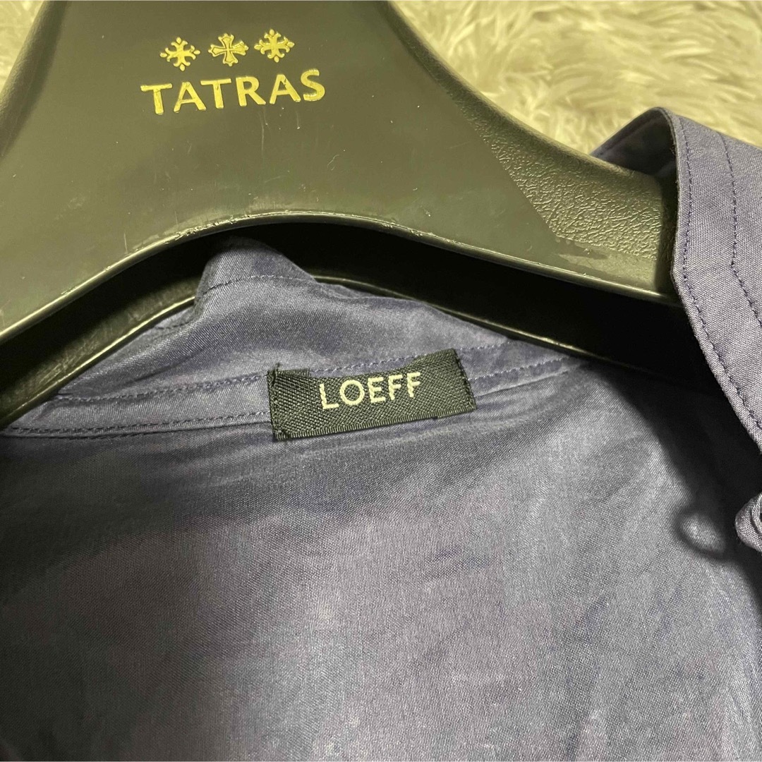 LOEFF　コットンシルク プルオーバー　ネイビー　サイズ1 レディースのトップス(カットソー(長袖/七分))の商品写真