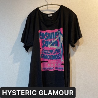 ヒステリックグラマー(HYSTERIC GLAMOUR)のヒステリックグラマー hysteric glamour Tシャツ 半袖 ブラック(Tシャツ(半袖/袖なし))