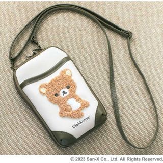 リラックマ(リラックマ)のリラックマ ふわふわ刺繍がかわいい！おでかけスマホショルダーバッグ  付録(ショルダーバッグ)