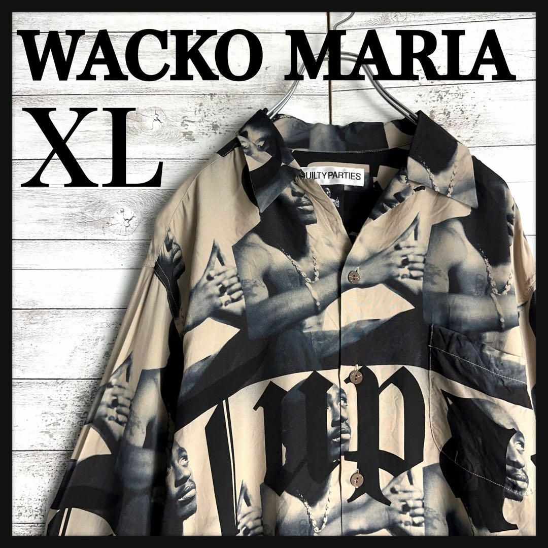 WACKO MARIA(ワコマリア)の9659【希少XLサイズ】ワコマリア☆総柄デザイン長袖シャツ　入手困難　美品 メンズのトップス(シャツ)の商品写真