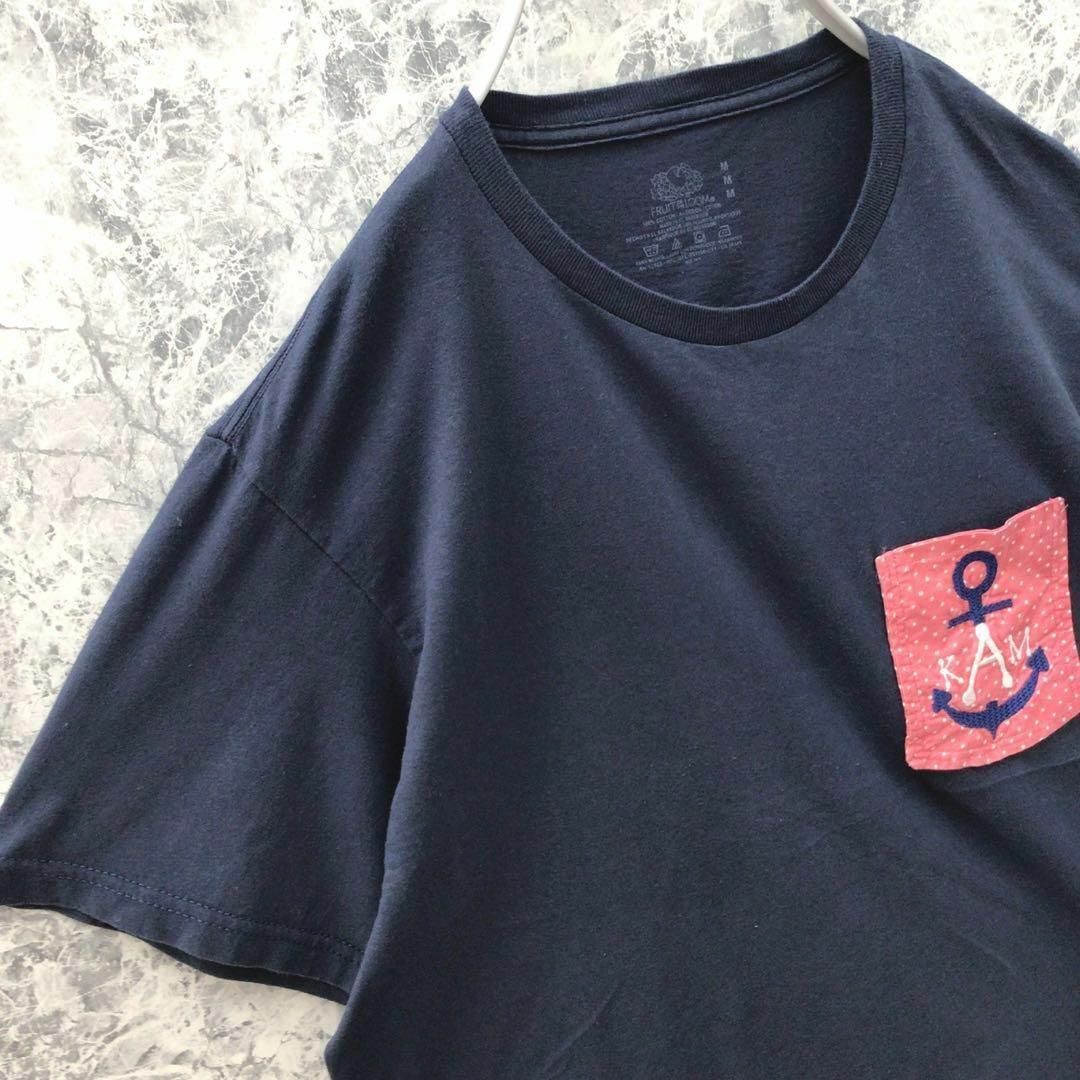 FRUIT OF THE LOOM(フルーツオブザルーム)のT95 US古着フルーツオブザルームワンポイントKAM刺繍ロゴ胸ポケットTシャツ メンズのトップス(Tシャツ/カットソー(半袖/袖なし))の商品写真
