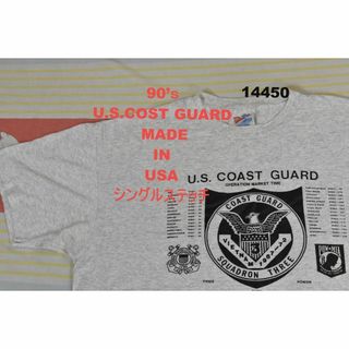 ミリタリー(MILITARY)のU.S.COST GUARD t14450 USA製 シングルステッチ 80(Tシャツ/カットソー(半袖/袖なし))